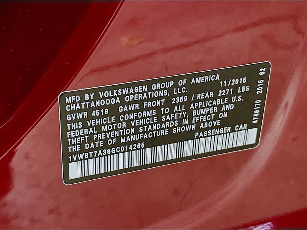 Thumbnail: 2016 Volkswagen Passat - 23