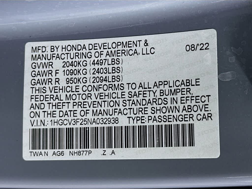 Thumbnail: 2022 Honda Accord - 22