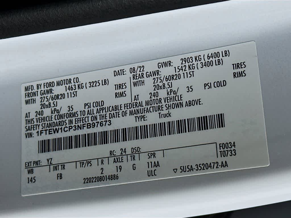 Thumbnail: 2022 Ford F-150 - 22