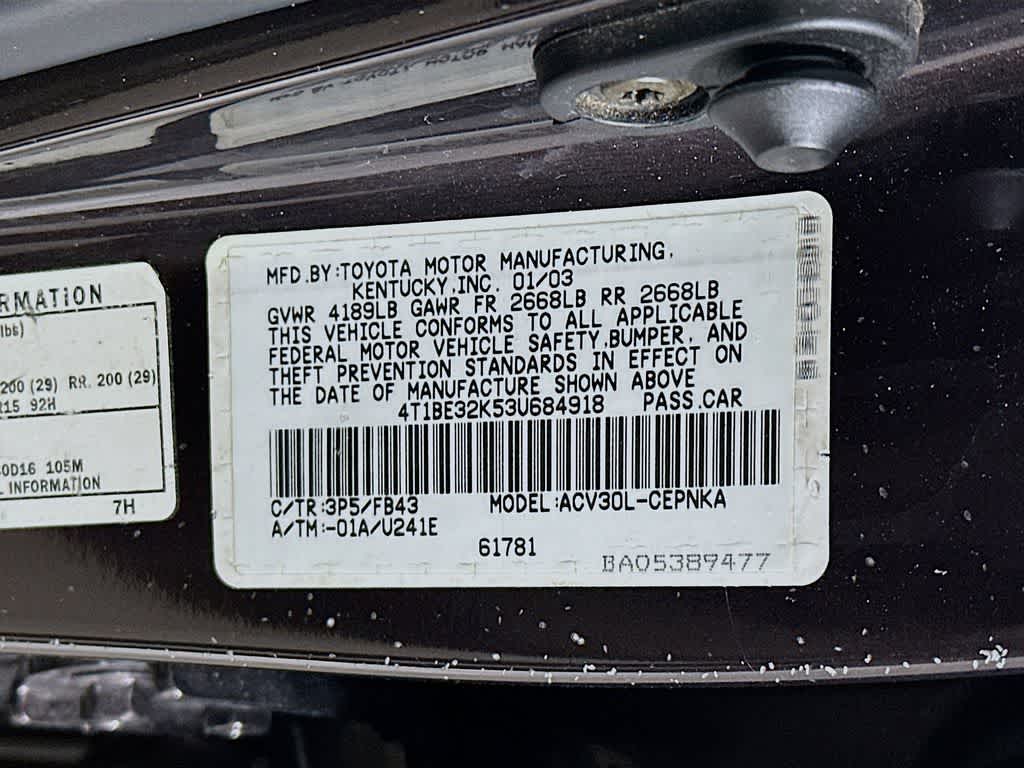 Thumbnail: 2003 Toyota Camry - 22