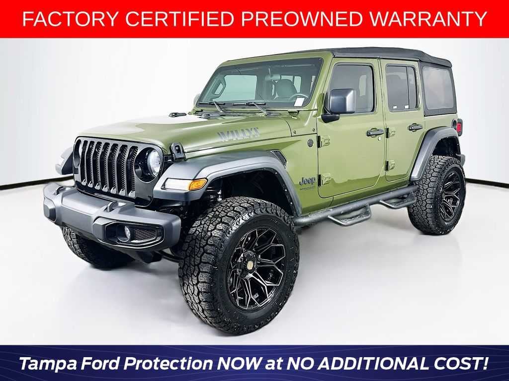 Certified 2021 Jeep Wrangler Unlimited Willys Sport SUV