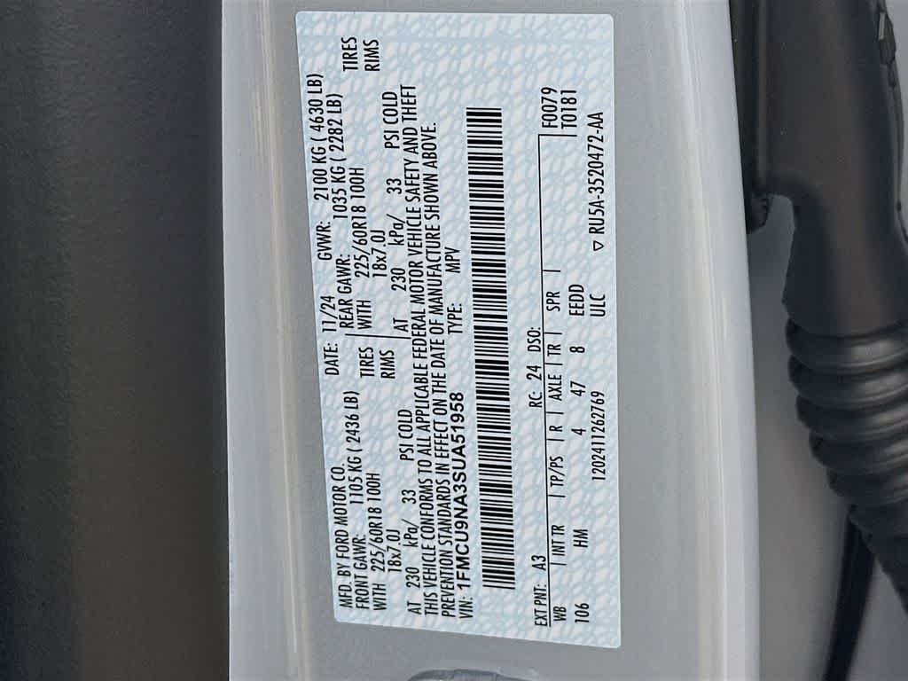 2025 Ford Escape ST-Line Select 22