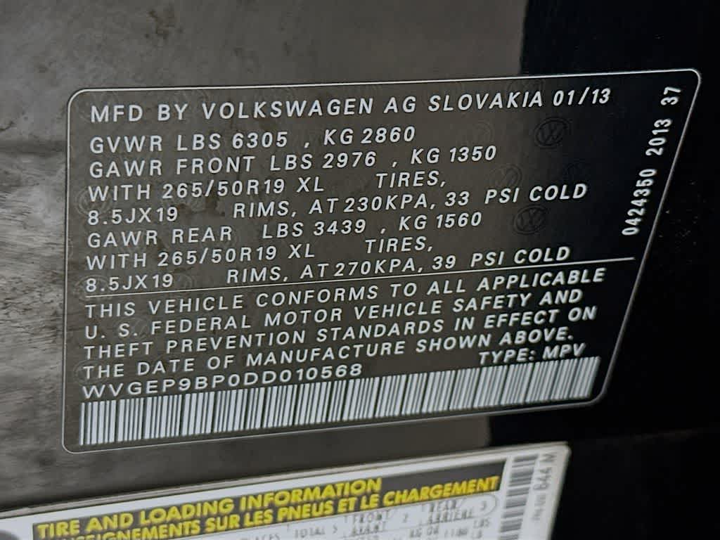 Thumbnail: 2013 Volkswagen Touareg - 22