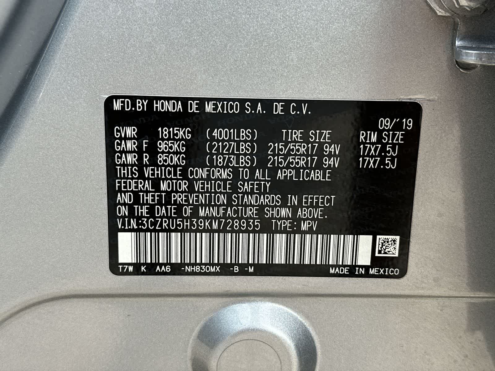 Thumbnail: 2019 Honda HR-V - 2