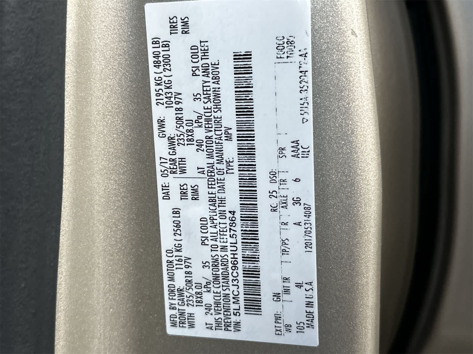 Thumbnail: 2017 Lincoln MKC - 19