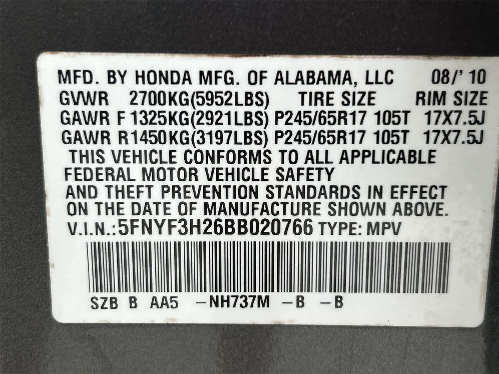 Thumbnail: 2011 Honda Pilot - 21