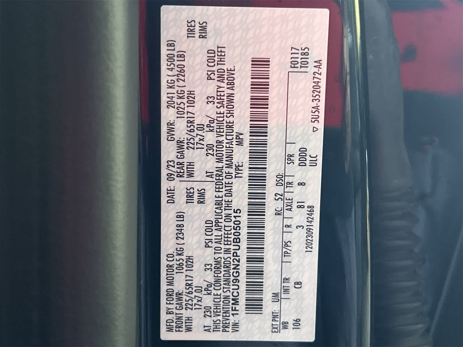 Thumbnail: 2023 Ford Escape - 21