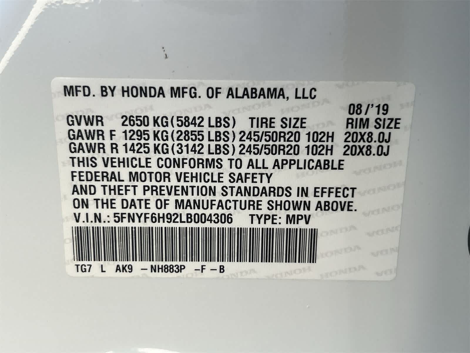 Thumbnail: 2020 Honda Pilot - 21