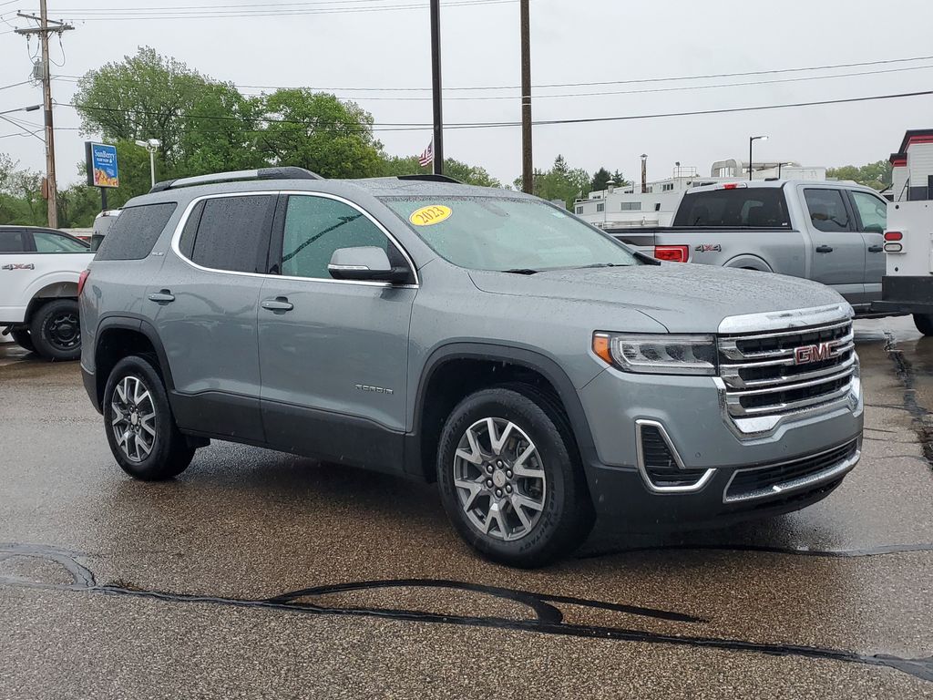 Used 2023 GMC Acadia SLE with VIN 1GKKNRL41PZ203891 for sale in Paw, MI