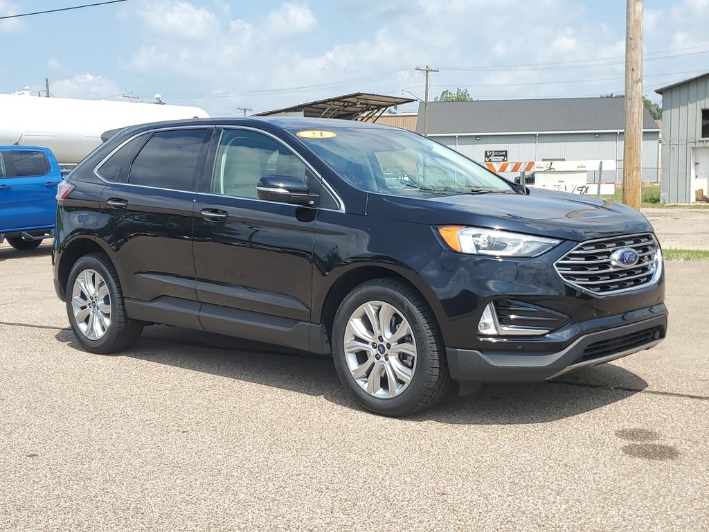 Used 2021 Ford Edge Titanium with VIN 2FMPK4K99MBA51606 for sale in Paw, MI