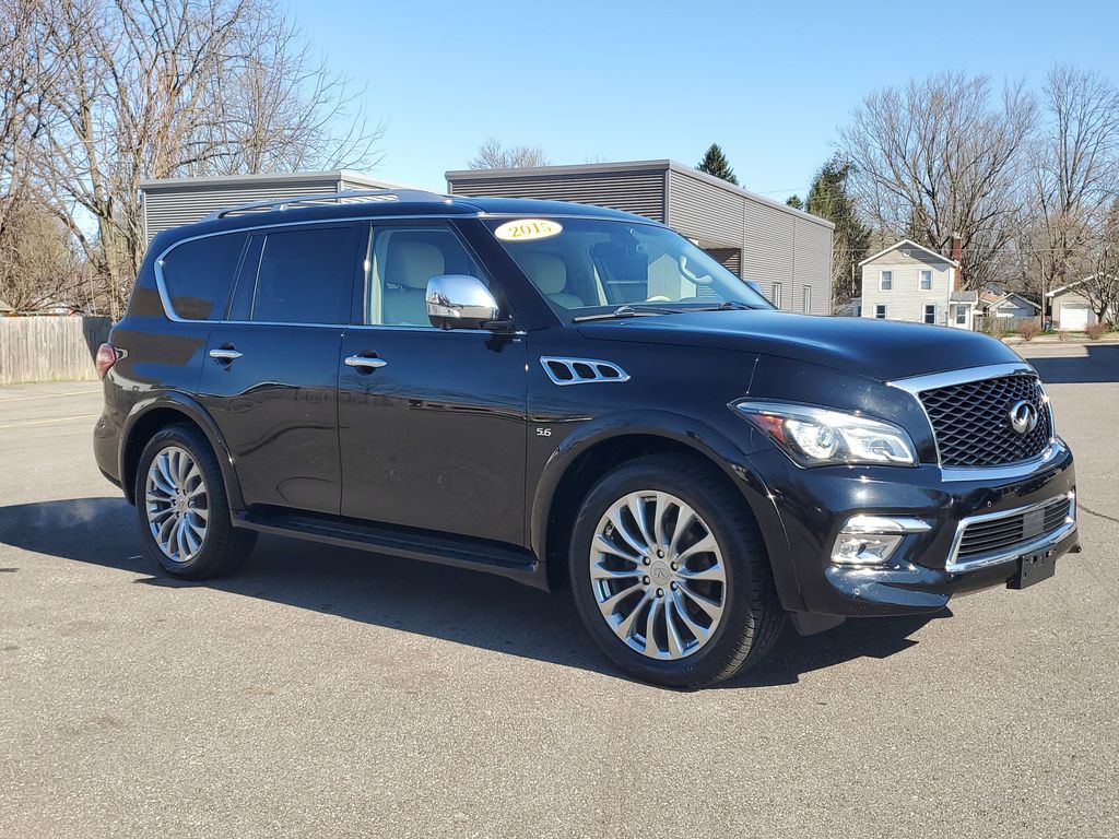 Used 2015 INFINITI QX80 Base with VIN JN8AZ2NE9F9086573 for sale in Paw Paw, MI