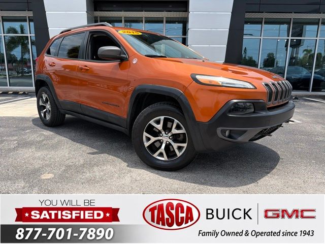 Used 2015 Jeep Cherokee Trailhawk with VIN 1C4PJMBSXFW649361 for sale in Palm Harbor, FL