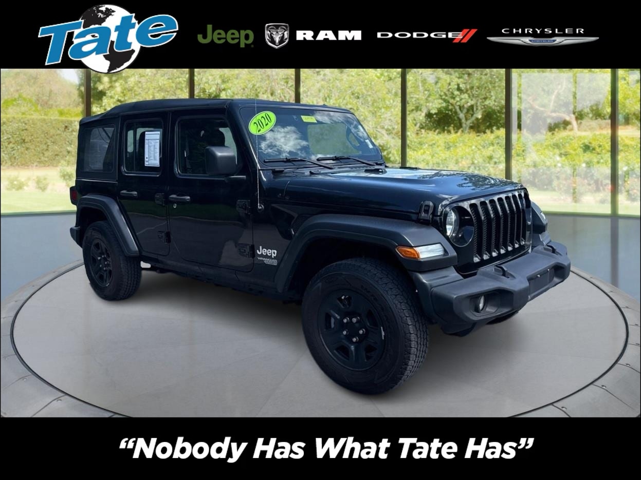 Black Clearcoat 2020 Jeep Wrangler Unlimited Sport 4WD SUV / Crossover Four-Wheel Drive 8-Speed Automatic