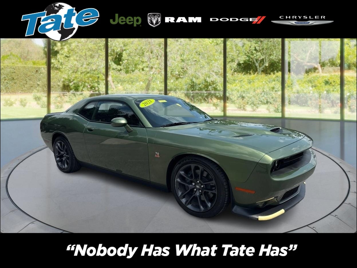 F8 Green 2021 Dodge Challenger R/T Scat Pack RWD Coupe Rear-Wheel Drive 6-Speed Manual