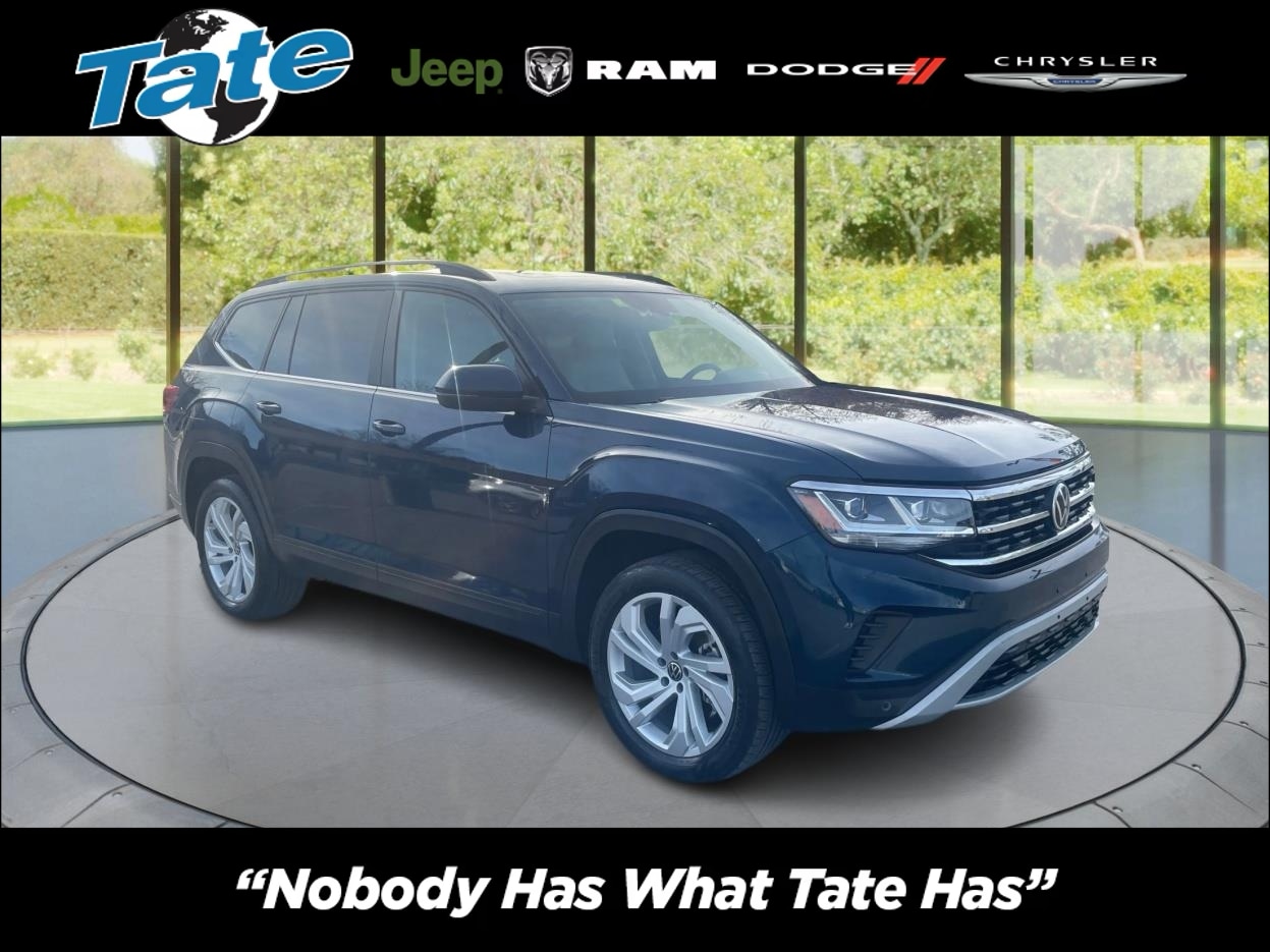 Tourmaline Blue Metallic 2022 Volkswagen Atlas V6 SE 4Motion with Technology SUV / Crossover All-Wheel Drive Automatic