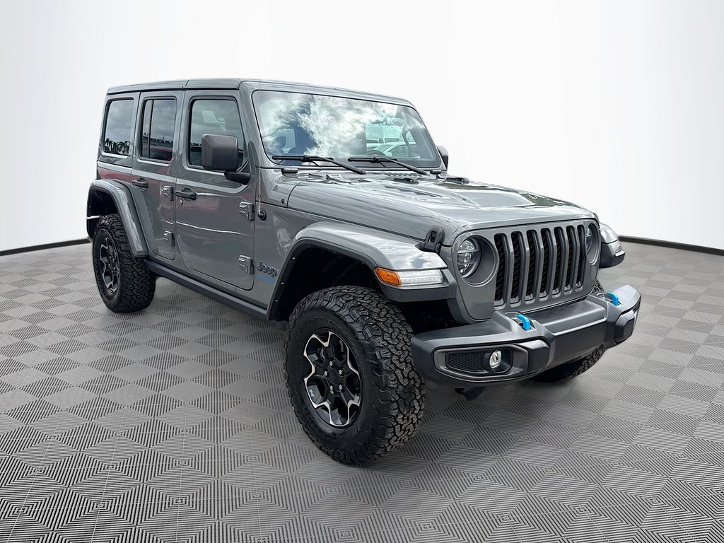 Used 2021 Jeep Wrangler Unlimited Rubicon 4XE with VIN 1C4JJXR60MW763155 for sale in Plantation, FL