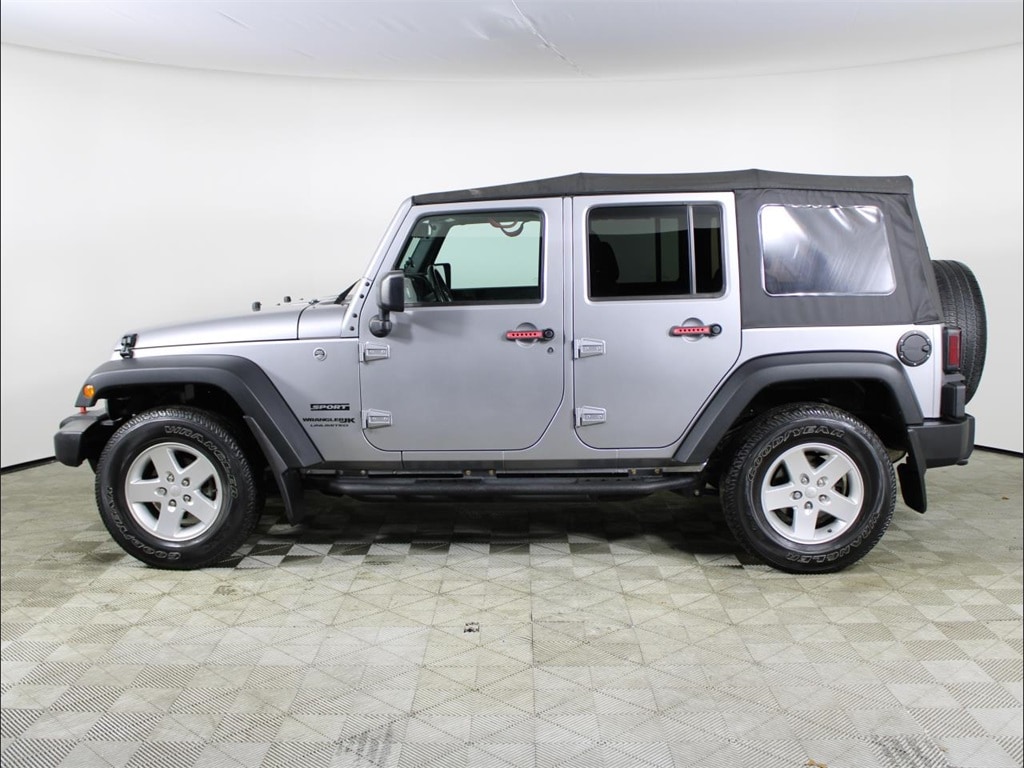 Used 2018 Jeep Wrangler JK Unlimited Sport S with VIN 1C4BJWDG7JL859151 for sale in Plantation, FL