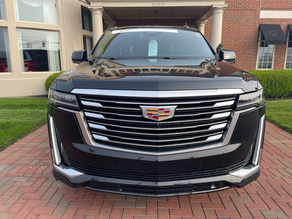 Certified 2021 Cadillac Escalade Premium Luxury Platinum with VIN 1GYS4DKL3MR345322 for sale in Toledo, OH