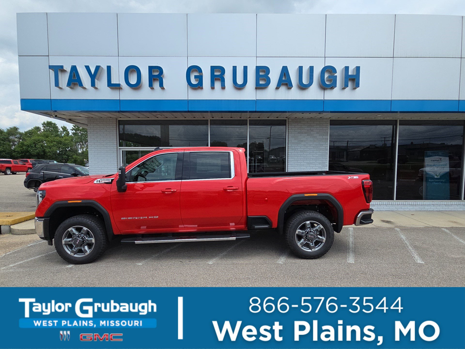 Cardinal Red 2026 GMC Sierra 3500HD SLE Crew Cab 4WD Pickup Truck Four-Wheel Drive Automatic