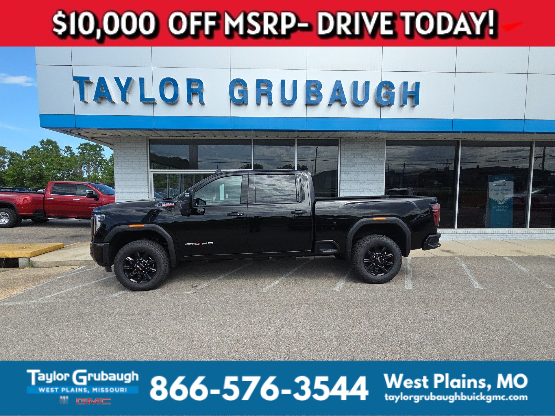 Onyx Black 2026 GMC Sierra 3500HD Pickup Truck Four-Wheel Drive Automatic