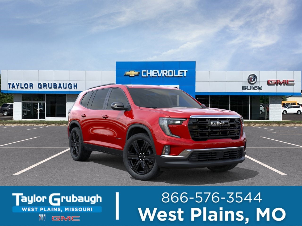 Volcanic Red Tintcoat 2026 GMC Acadia Elevation FWD SUV / Crossover Front-Wheel Drive Automatic