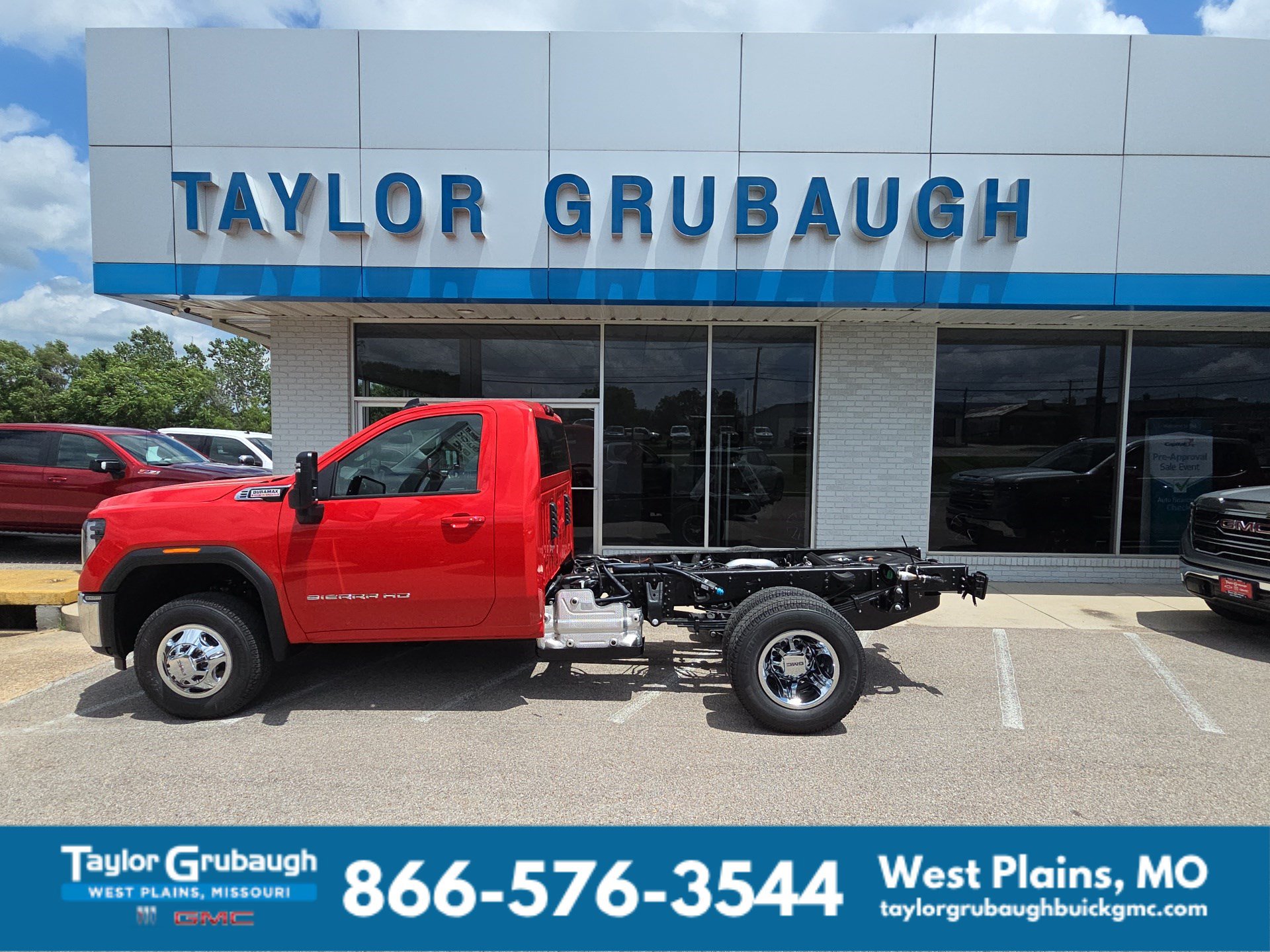 Cardinal Red 2026 GMC Sierra 3500HD Chassis Pickup Truck Four-Wheel Drive Automatic