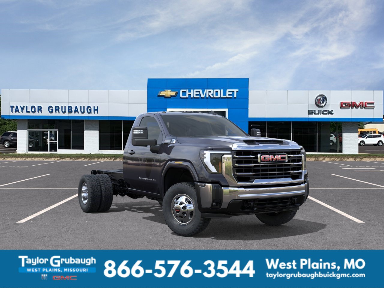 Titanium Rush Metallic 2026 GMC Sierra 3500HD Chassis Pickup Truck Four-Wheel Drive Automatic