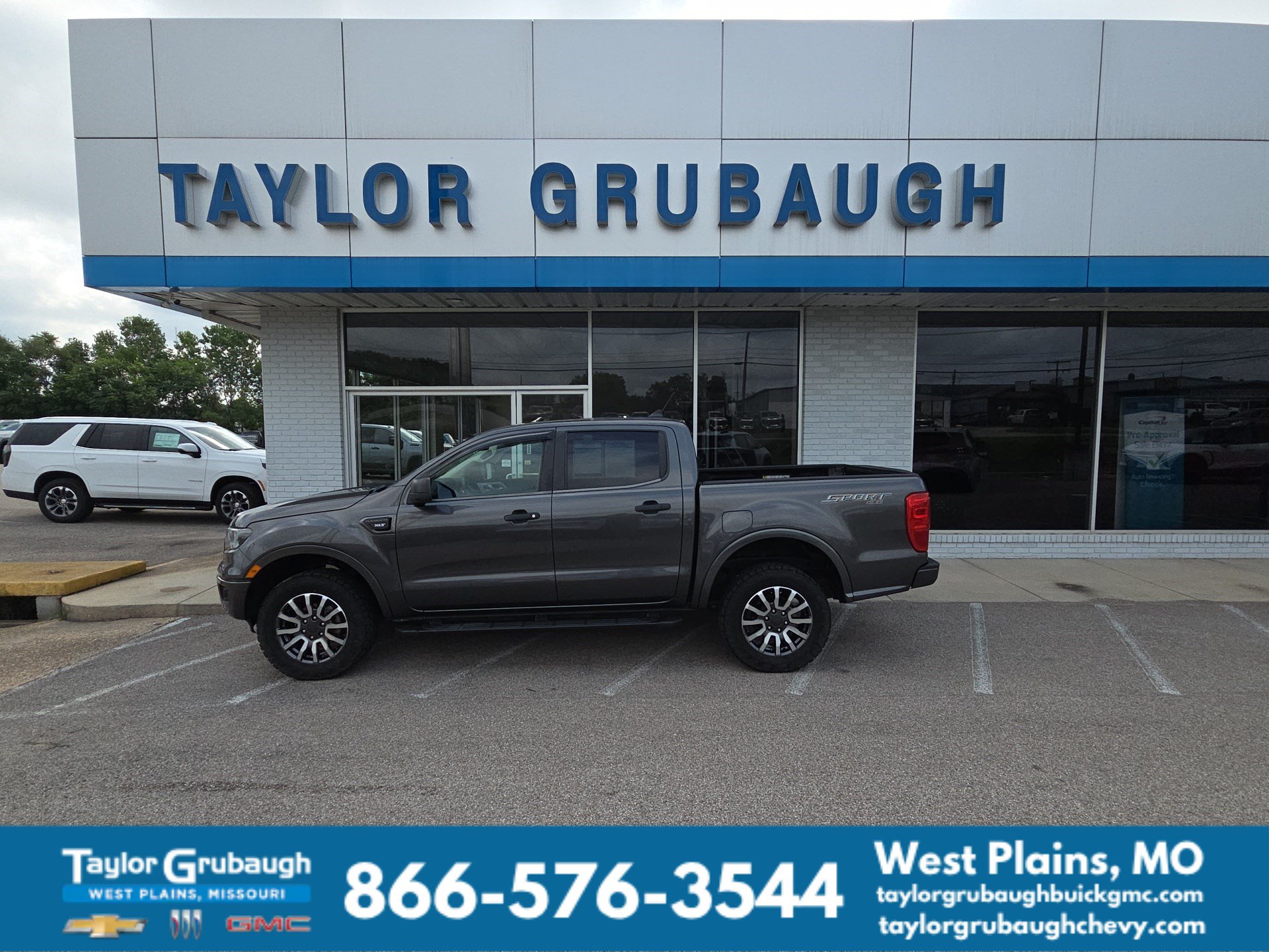 Gray 2019 Ford Ranger Pickup Truck Four-Wheel Drive Automatic