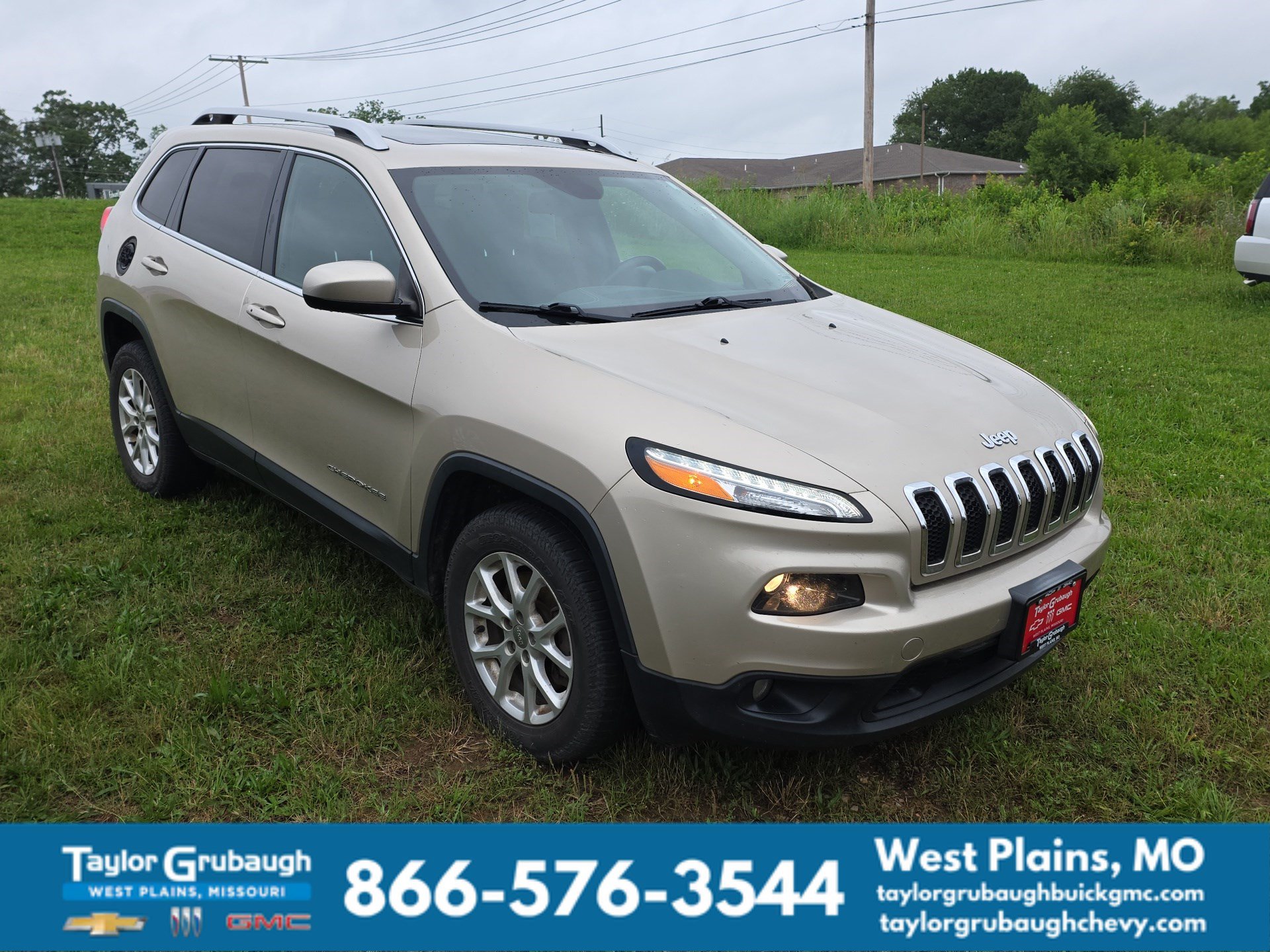 Brown (Beige) 2014 Jeep Cherokee SUV / Crossover Four-Wheel Drive Automatic