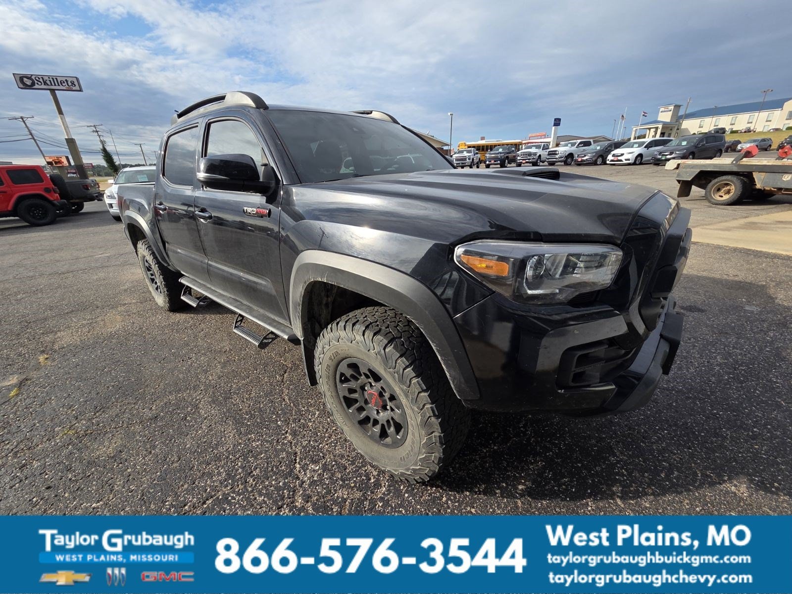 Black 2018 Toyota Tacoma Pickup Truck Four-Wheel Drive Automatic