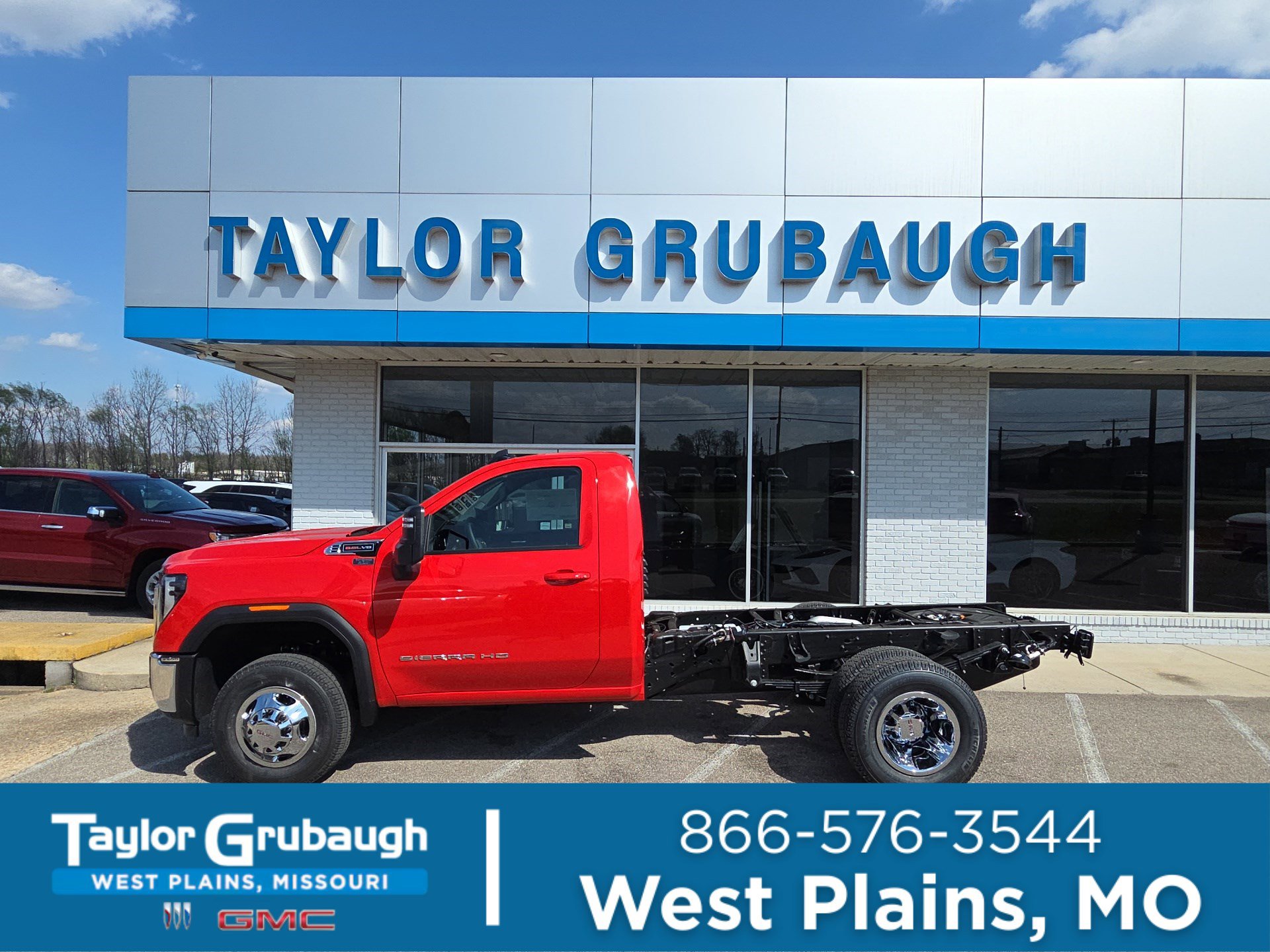 Cardinal Red 2026 GMC Sierra 3500HD Chassis SLE Regular Cab 4WD Pickup Truck Four-Wheel Drive Automatic