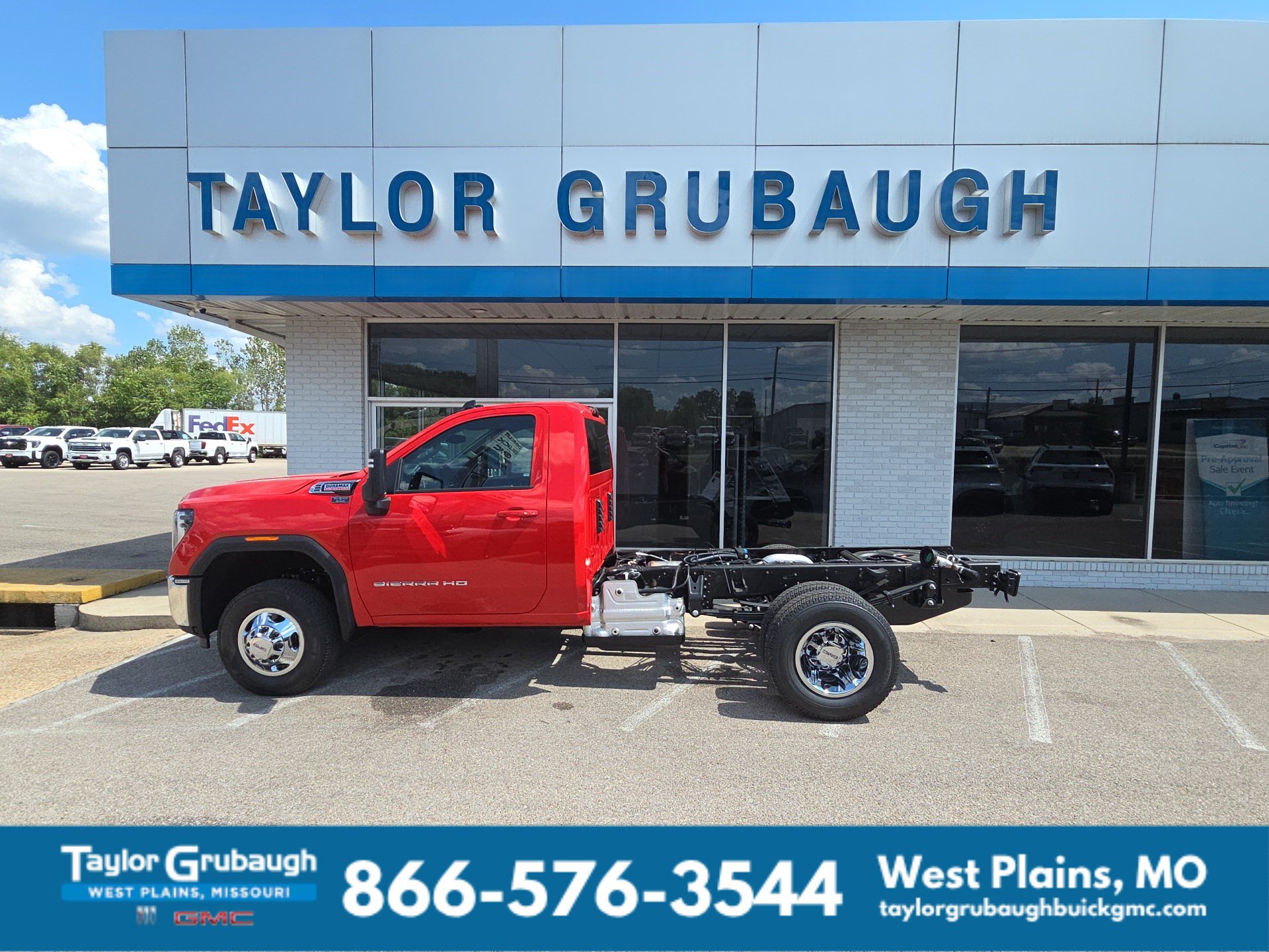 Cardinal Red 2026 GMC Sierra 3500HD Chassis Pickup Truck Four-Wheel Drive Automatic