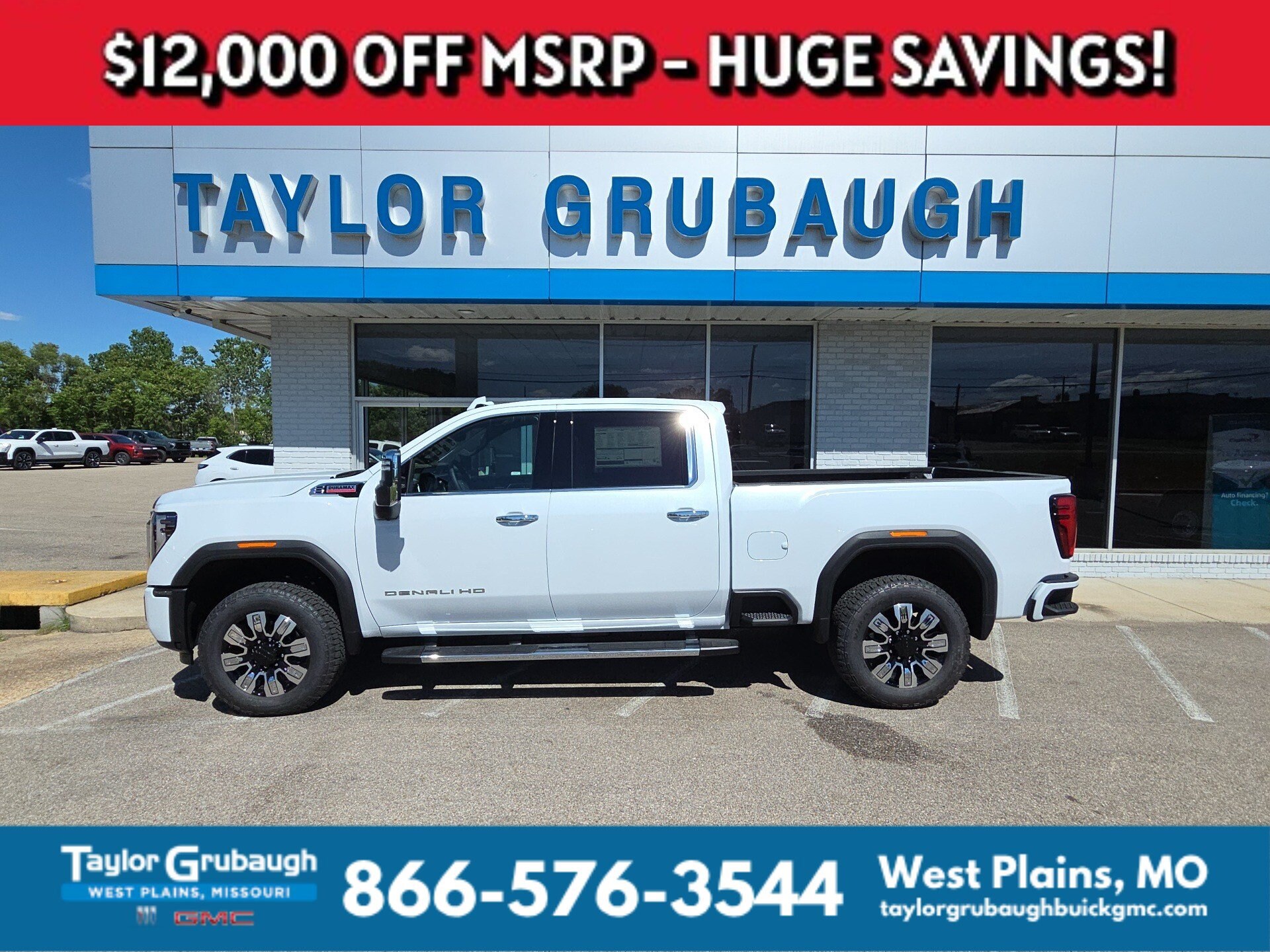Glacier White Tricoat 2026 GMC Sierra 2500HD Pickup Truck Four-Wheel Drive Automatic