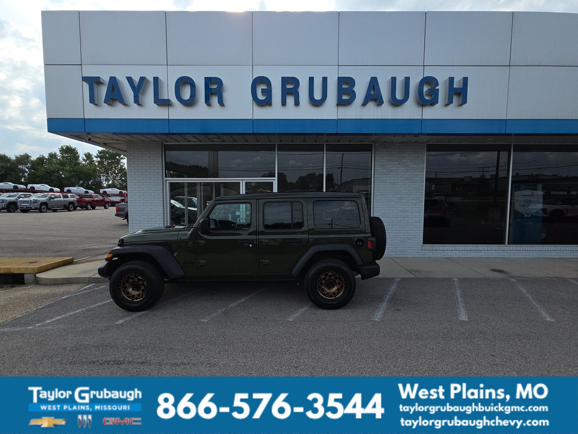 Green 2023 Jeep Wrangler SUV / Crossover Four-Wheel Drive Automatic