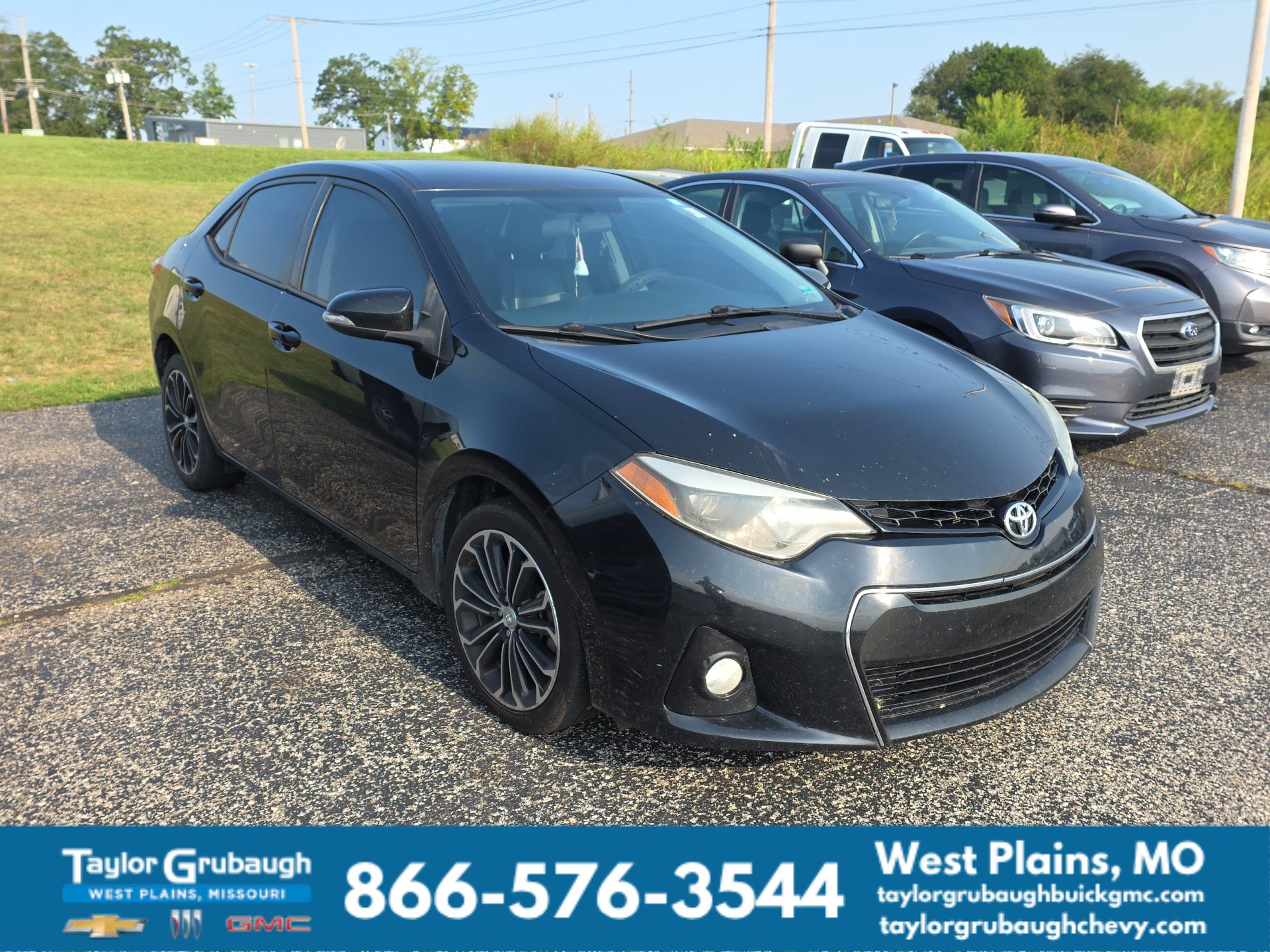 Black 2015 Toyota Corolla Sedan Front-Wheel Drive Automatic