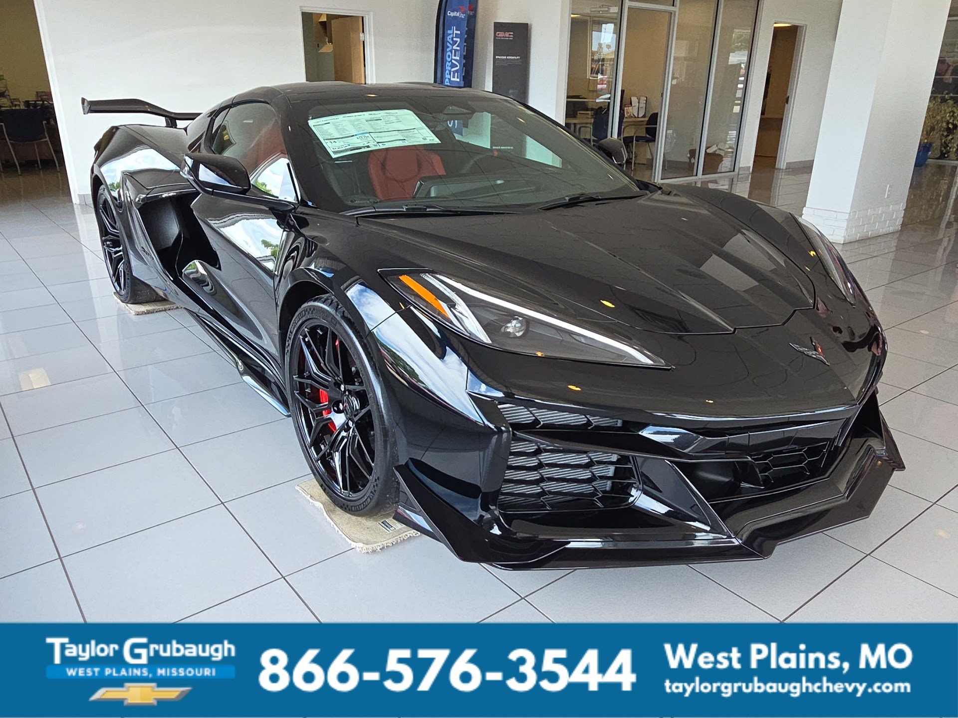 Black 2026 Chevrolet Corvette Coupe Rear-Wheel Drive Automatic