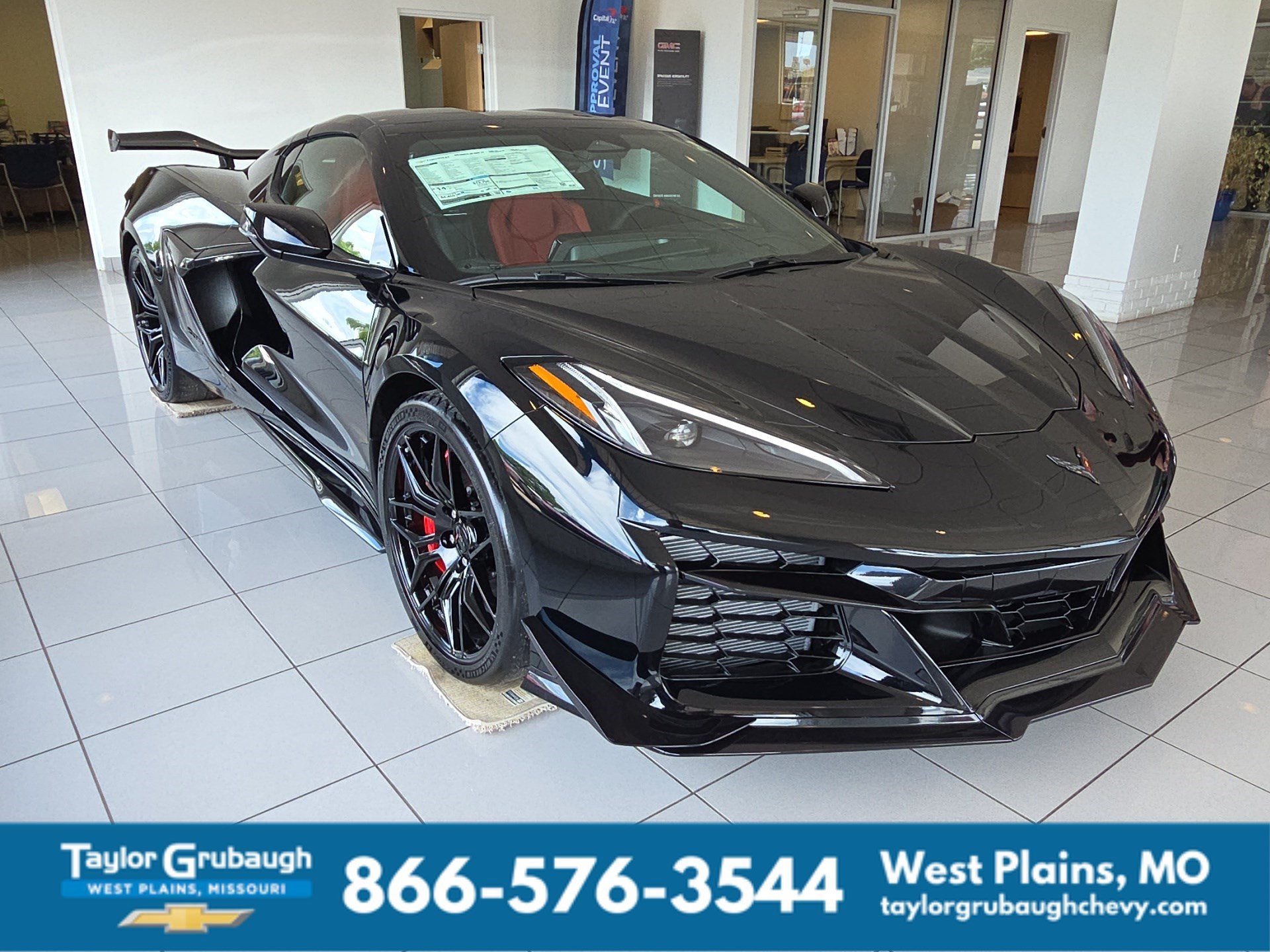 Black 2026 Chevrolet Corvette Coupe Rear-Wheel Drive Automatic