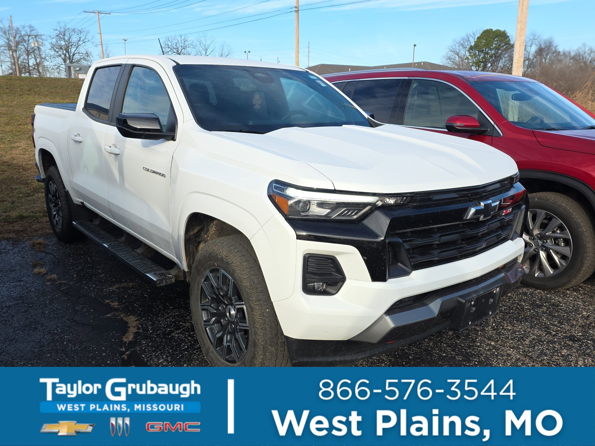 Summit White 2023 Chevrolet Colorado Z71 Crew Cab 4WD Pickup Truck Four-Wheel Drive Automatic