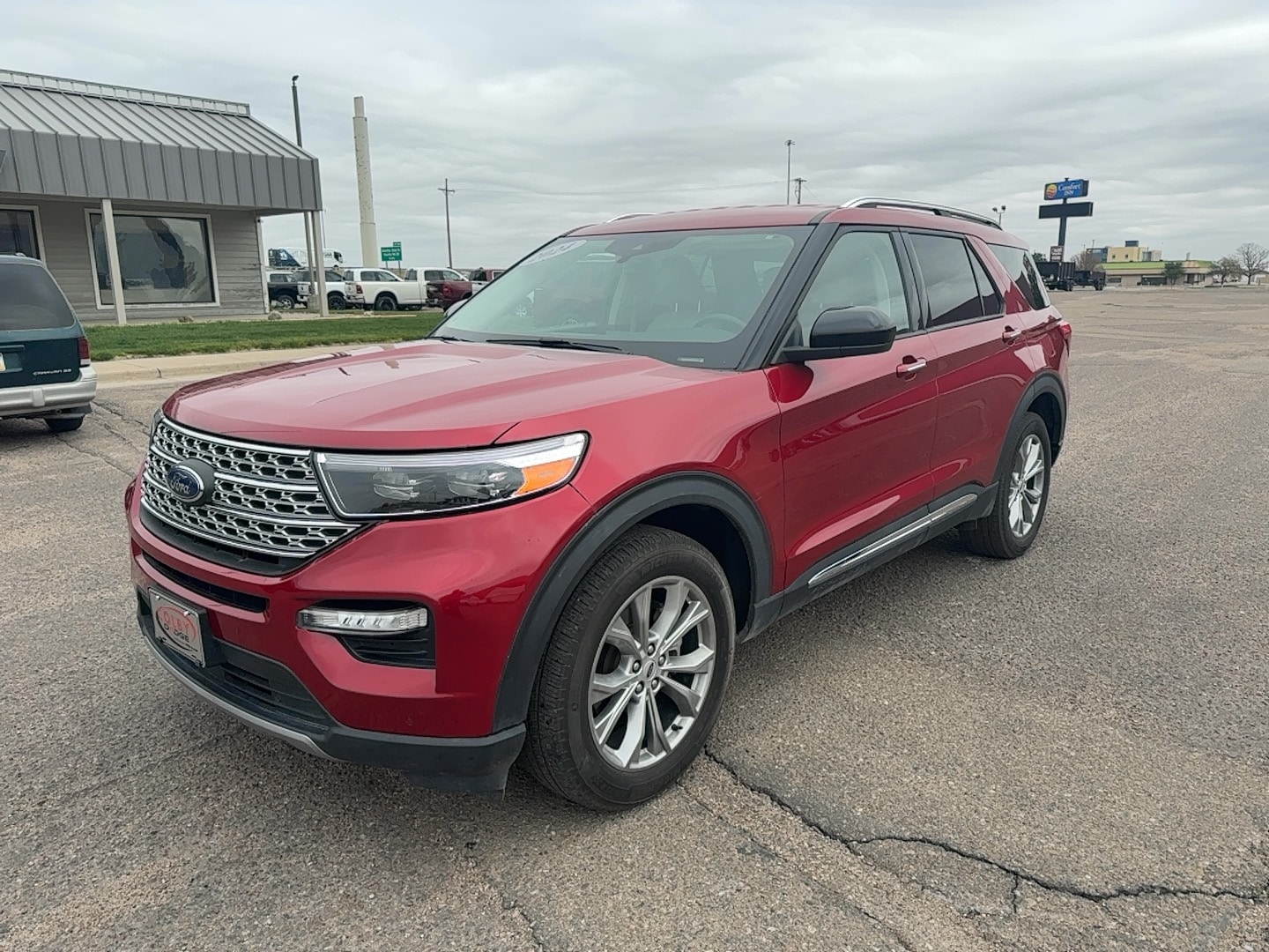 Rapid Red Tinted 2024 Ford Explorer Limited AWD SUV / Crossover All-Wheel Drive Automatic