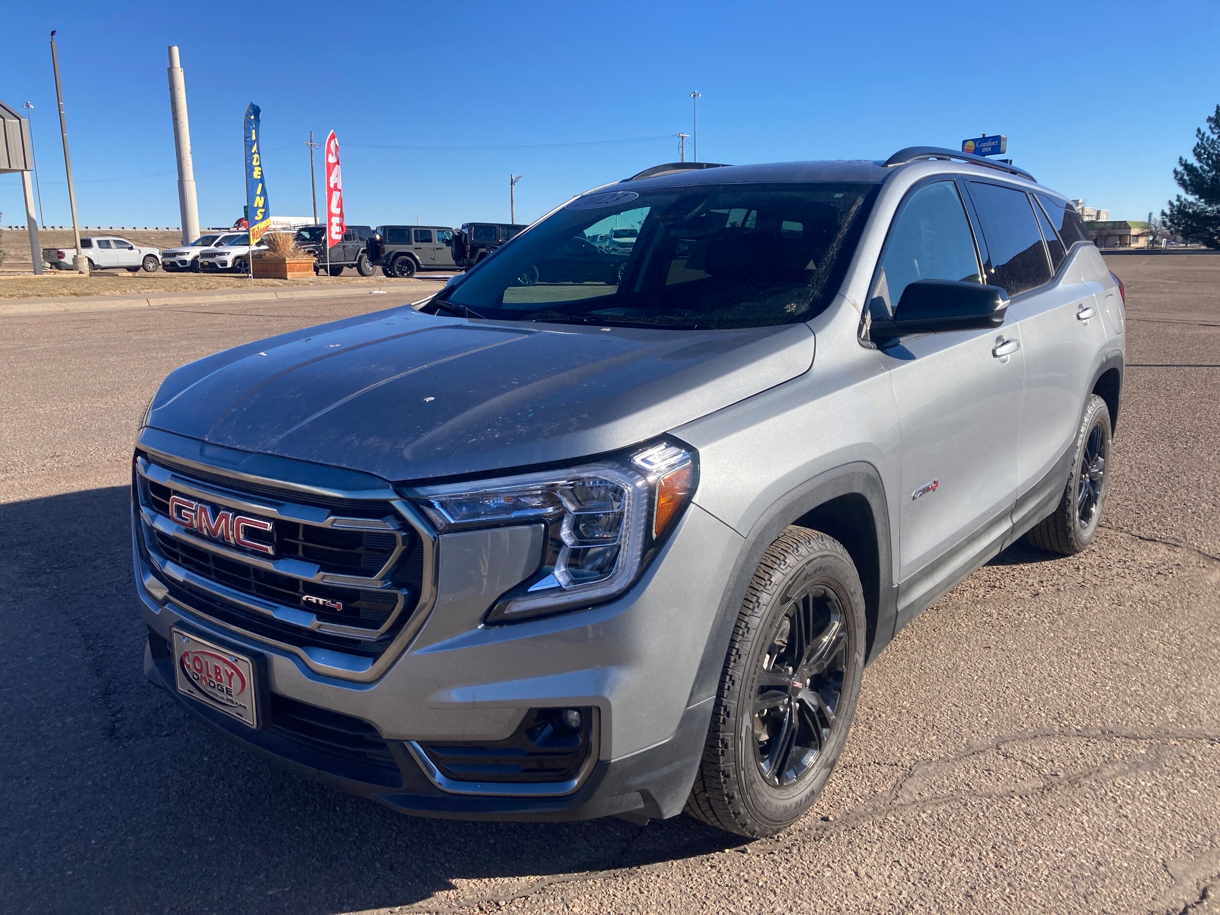 Used 2023 GMC Terrain AT4 with VIN 3GKALYEG2PL247540 for sale in Colby, KS