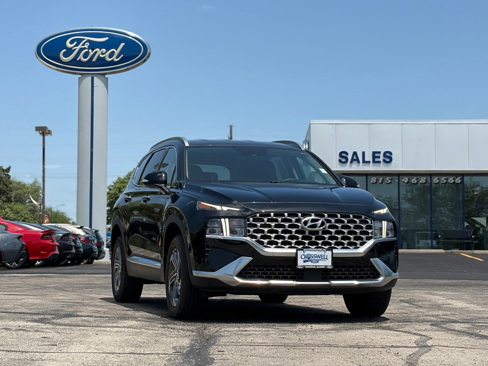 Used 2021 Hyundai Santa Fe SEL with VIN 5NMS6DAJ5MH342376 for sale in Manteno, IL
