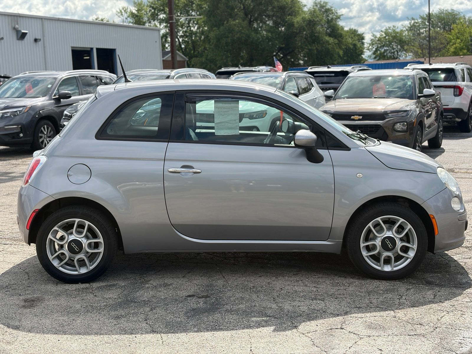 Used 2015 FIAT 500 Pop with VIN 3C3CFFAR0FT657196 for sale in Manteno, IL