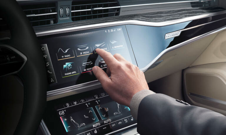 2021 Audi A6 infotainment dashboard