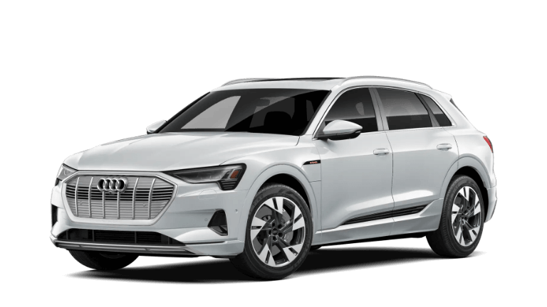2022 Audi e-tron Premium Plus in Glacier White color