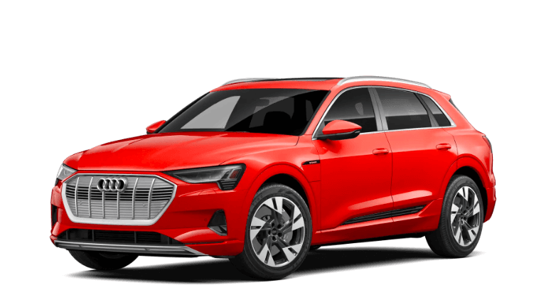 2022 Audi e-tron Premium in Catalunya Red exterior