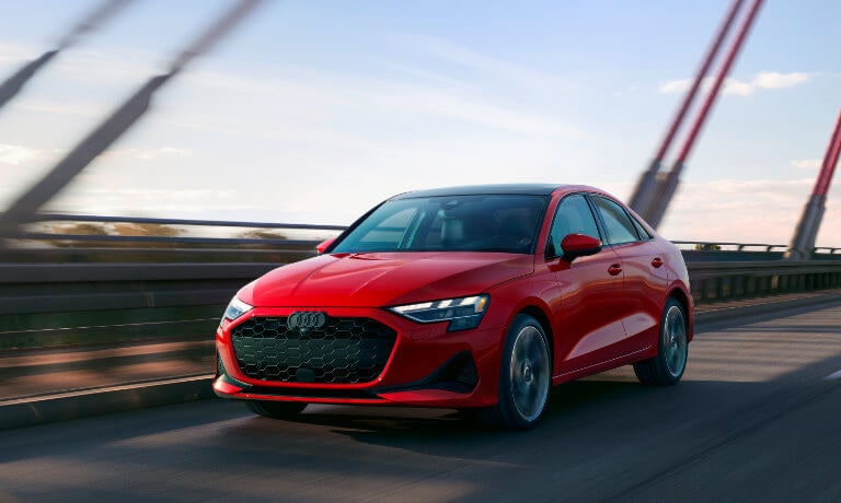 2025 Audi A3 Exterior Driving On Bridge