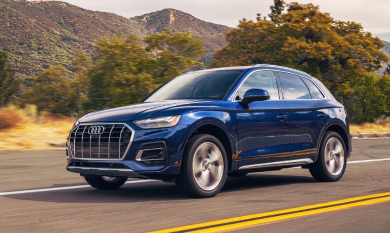 2022 Audi Q5 exterior driving on the highway