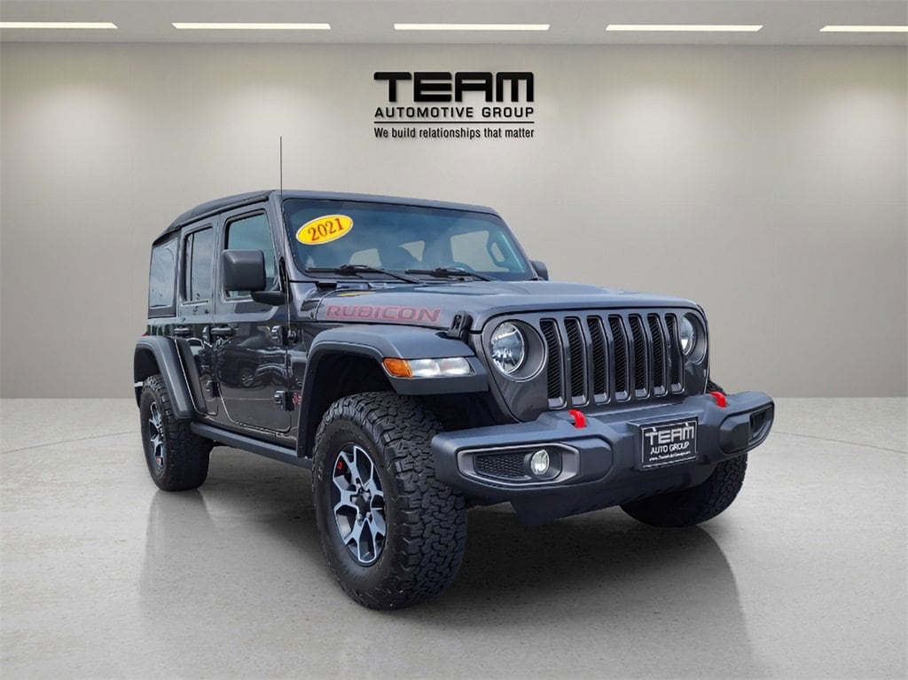 Used 2021 Jeep Wrangler Unlimited Rubicon with VIN 1C4HJXFG4MW588324 for sale in Salisbury, NC