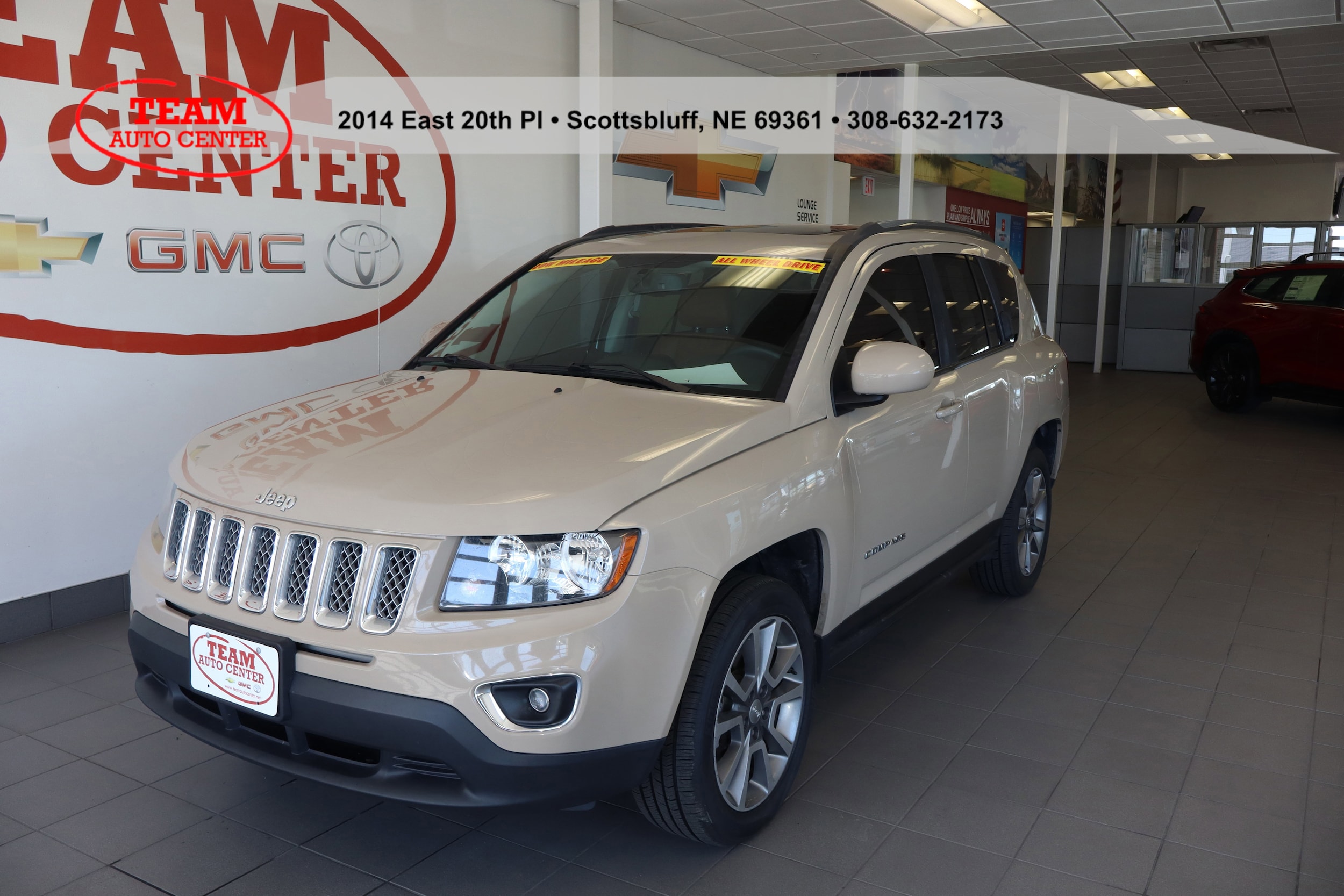 Used 2016 Jeep Compass High Altitude with VIN 1C4NJDEB2GD765976 for sale in Scottsbluff, NE