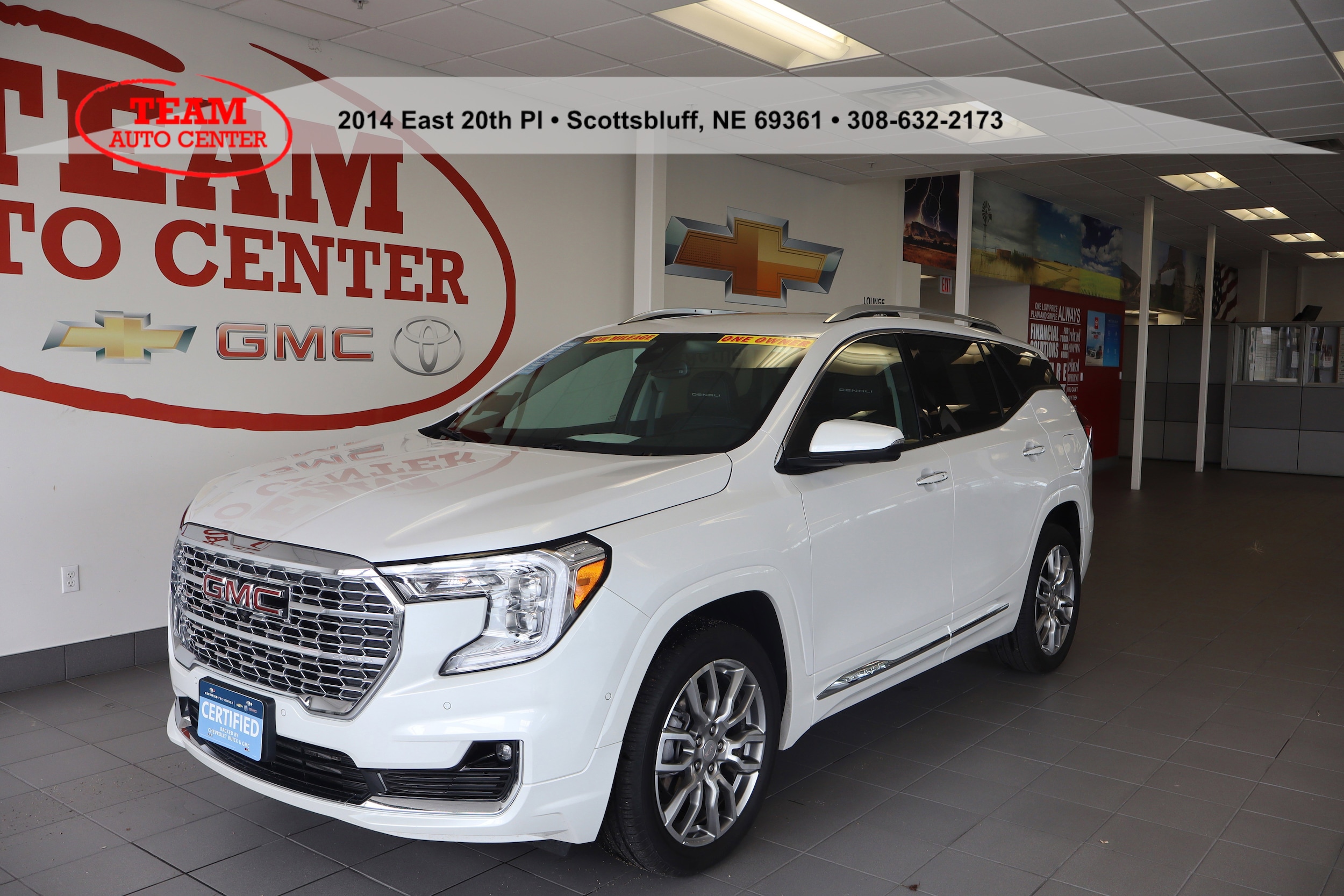 Certified 2023 GMC Terrain Denali with VIN 3GKALXEGXPL269845 for sale in Scottsbluff, NE